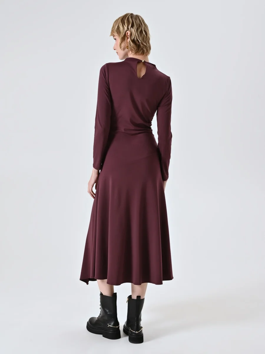 Abito Bordeaux in Punto Milano Leggero – Image 4