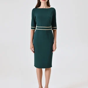 Tubino Verde con Piping