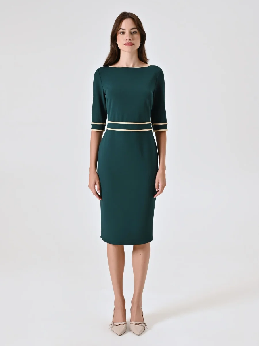 Tubino Verde con Piping