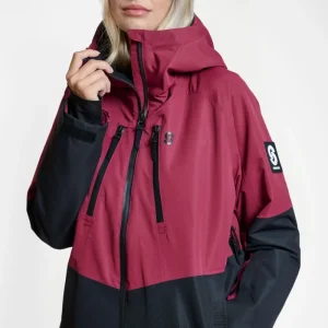 Veste de ski Lynx Burgundy – Femmes