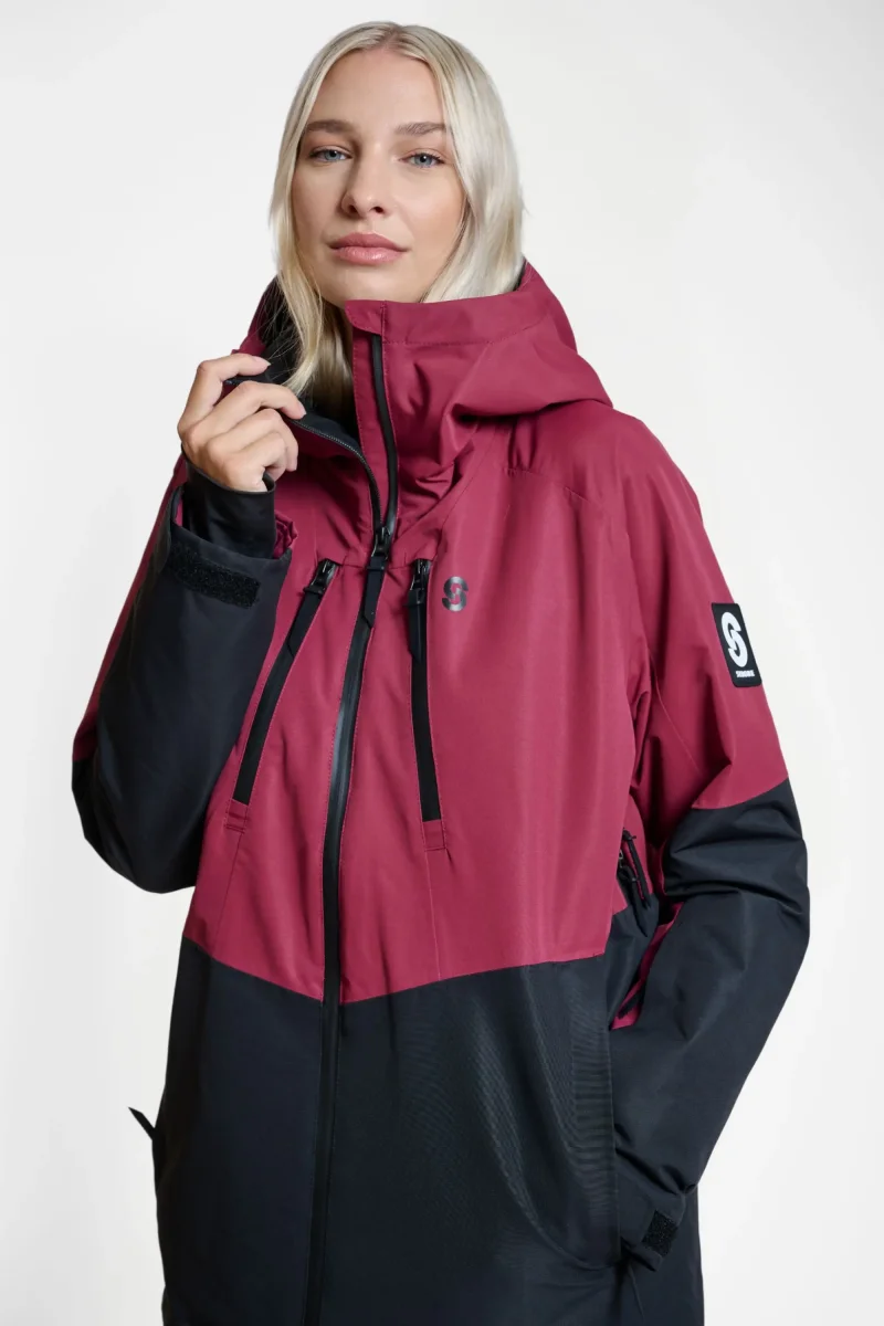 Veste de ski Lynx Burgundy – Femmes