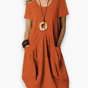 Robe Décontractée Ample pour Femme | Élégant midi