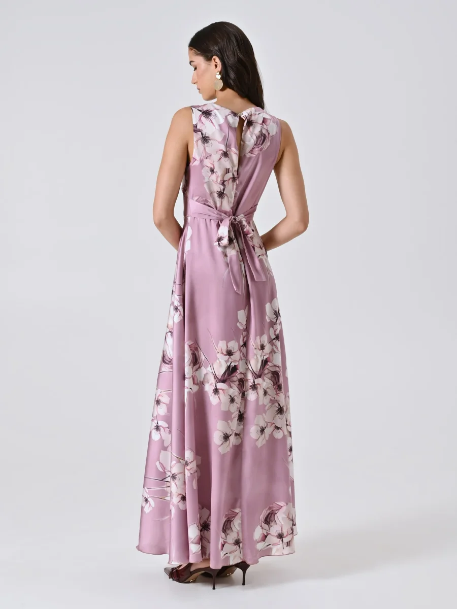 Abito Rosa Stampa Floreale – Image 5