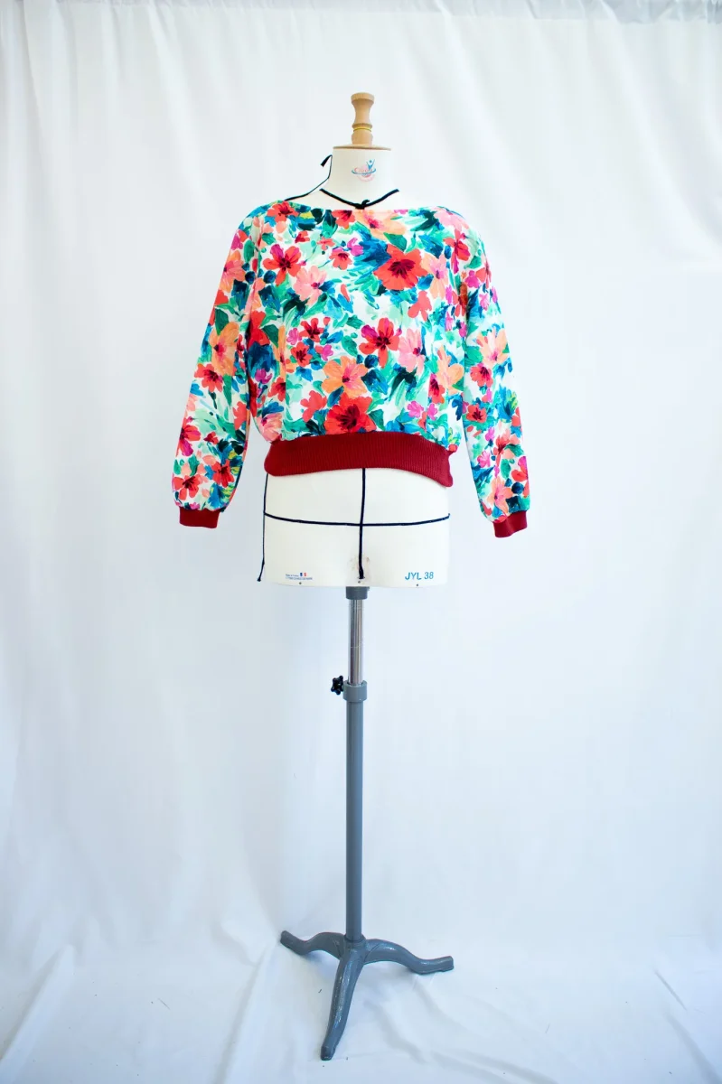 Sweat à fleur T36 n°535 - Vente Prototype – Image 2