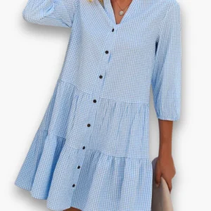 Robe à Carreaux pour Femme | Élégante et Décontractée