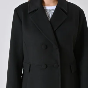 Cappotto Curvy Nero in Velour