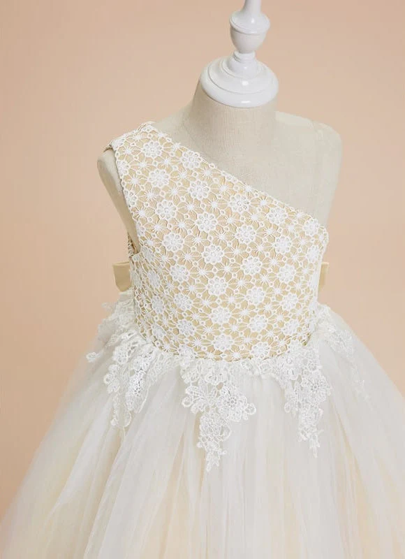 Robe De Cérémonie Longue Bohème Chic Couleur Champagne – Image 3