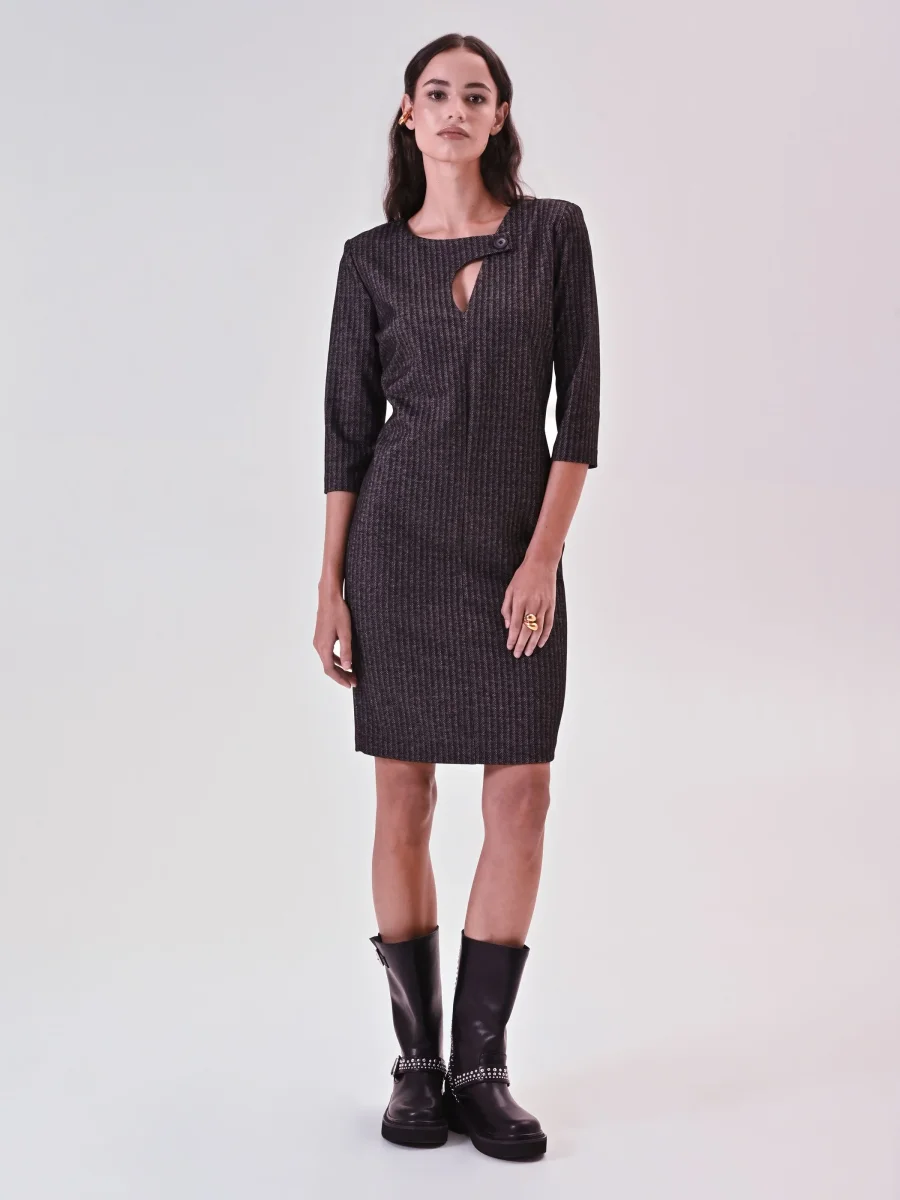 Tubino in Tessuto Maschile Grigio