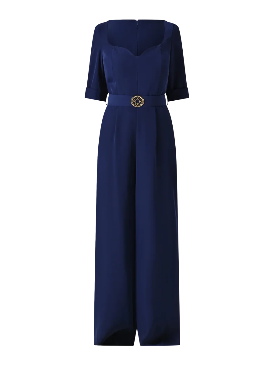 Tuta Blu con Scollo a Cuore in Cadi – Image 6