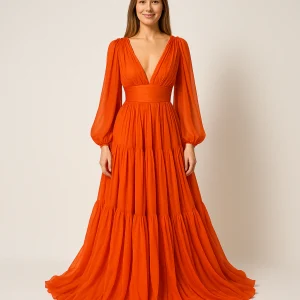 Robe Rouge Orange