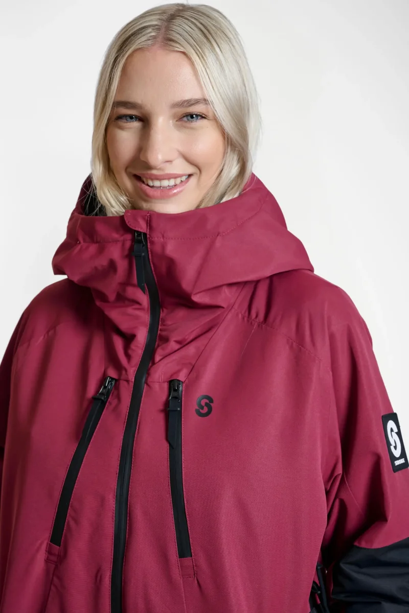 Veste de ski Lynx Burgundy – Femmes – Image 8