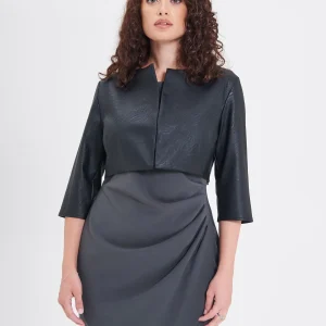 Coprispalle Curvy in Simil Pelle Nero