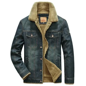 Noah - Veste homme jean doublée hiver