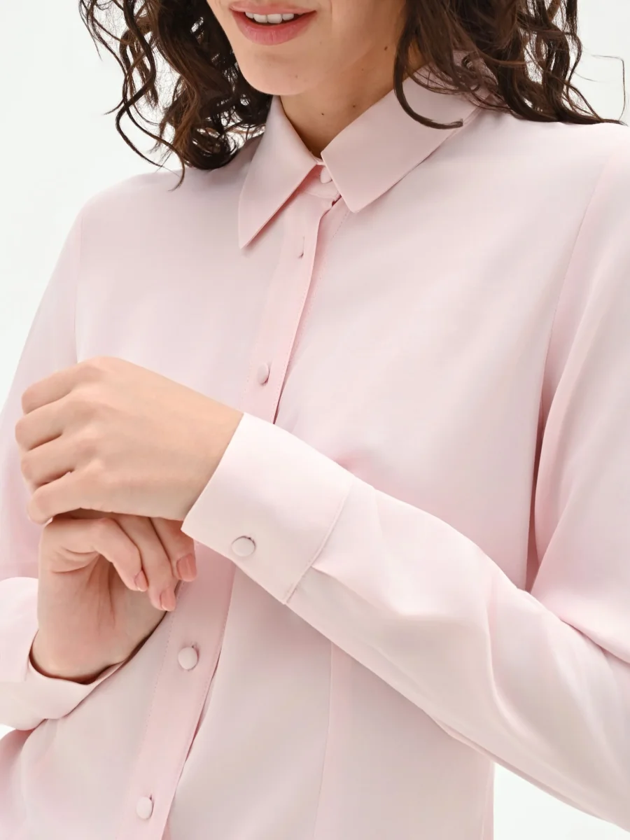 Camicia a scatoletta rosa chiaro – Image 5