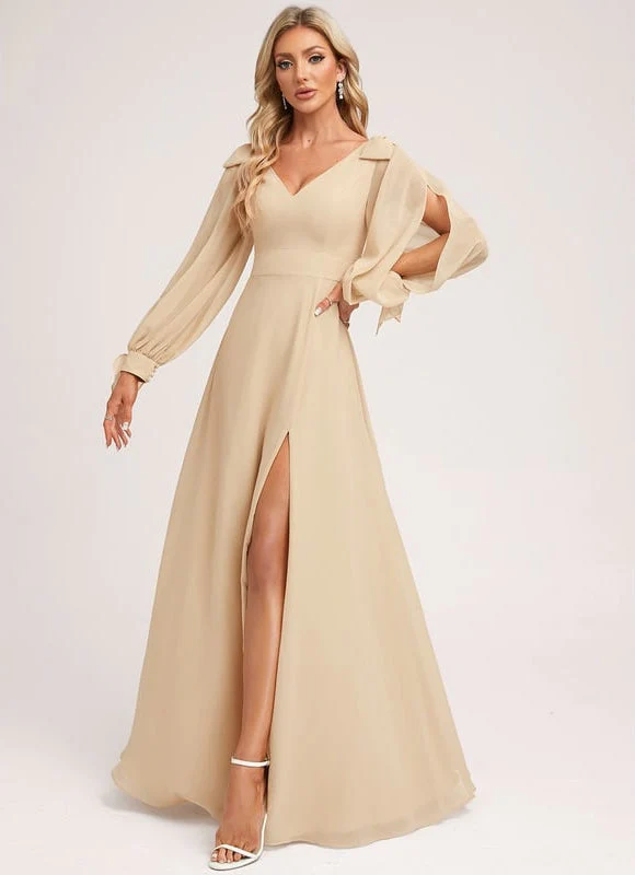 Robe Couleur Champagne – Image 4