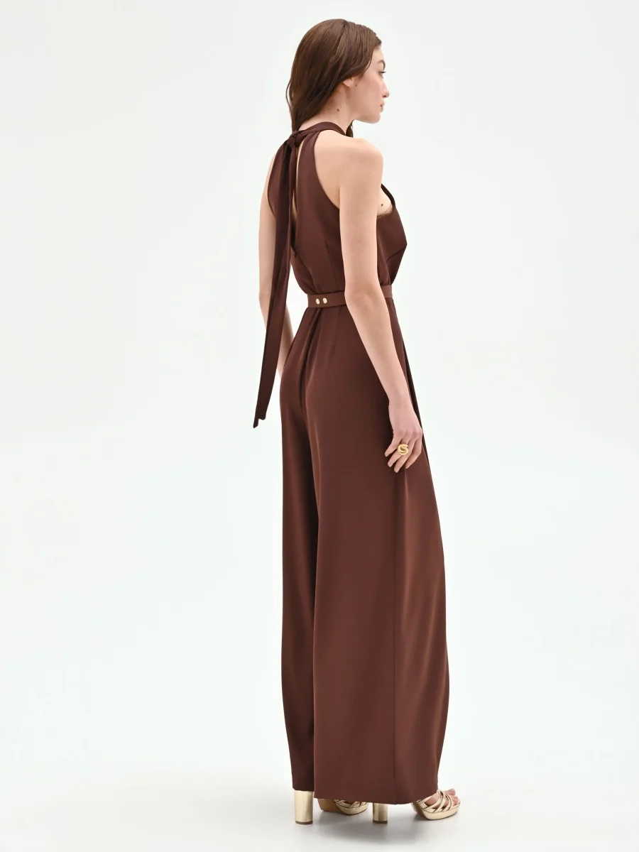 Tuta cioccolato con scollo all'americana – Image 5