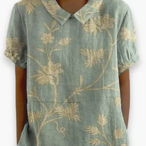 Chemisier à fleurs décontracté pour femmes | Léger et confortable