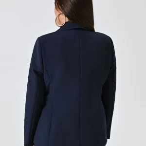 Giacca Curvy Due Bottoni Blu