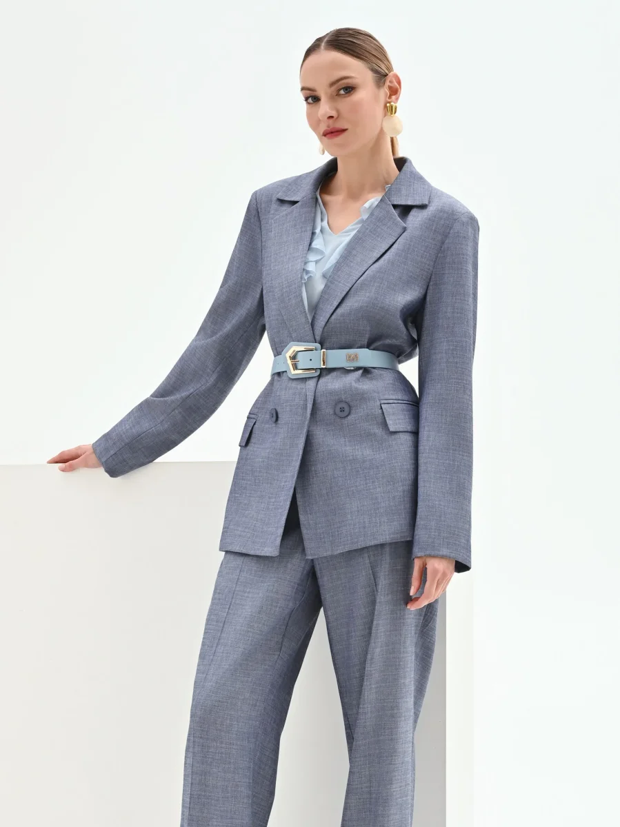 Giacca doppiopetto in chambray – Image 8