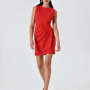 Tubino con Drappeggio e Gonna Portafoglio