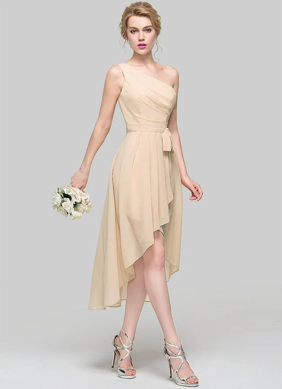 Robe Asymétrique Champagne