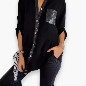 Chemisier Fluide Et Brillant Pour Femme | Élégante