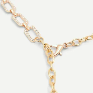 Cintura a catena oro con cristalli