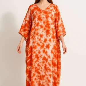 Robe Tie And Dye Orange