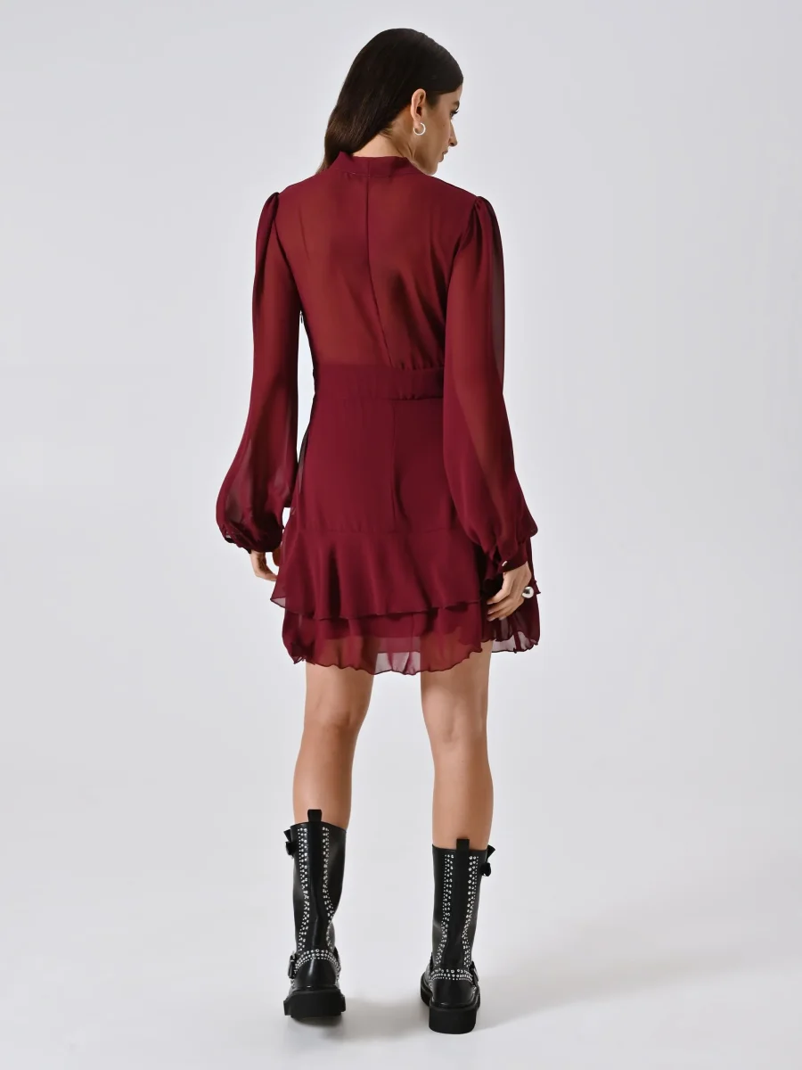 Abito Balzine con Fiocco Bordeaux – Image 3