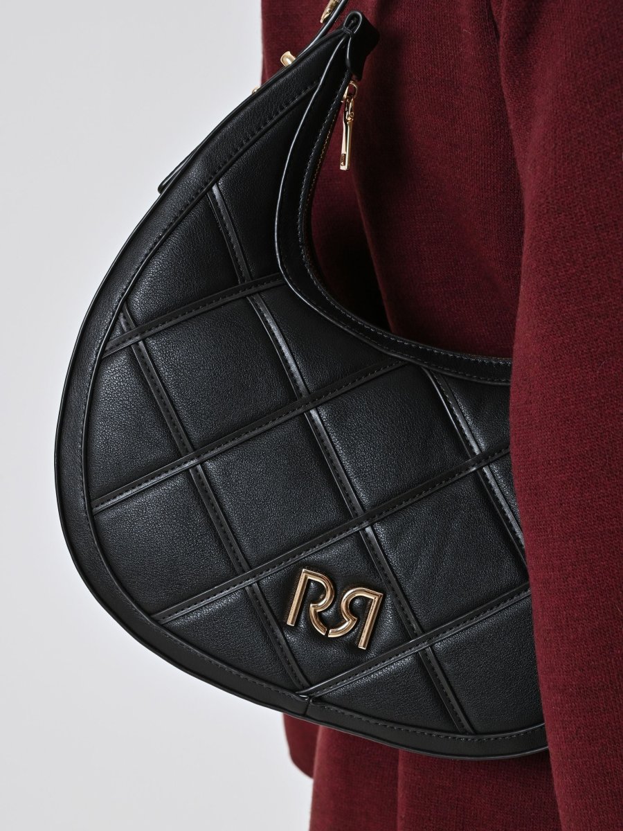 Borsa Hobo Trapuntata con Logo RR – Image 3