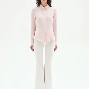 Camicia a scatoletta rosa chiaro