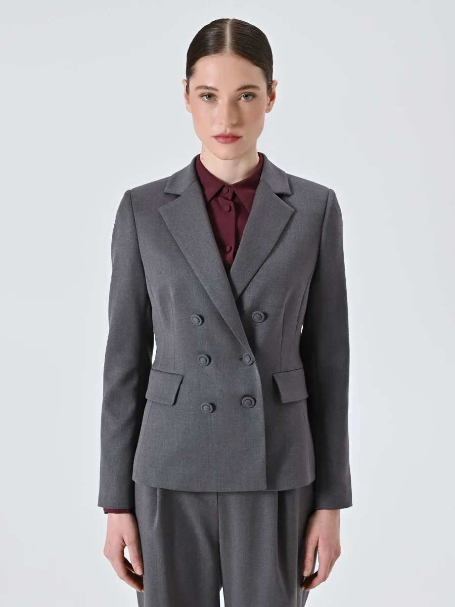 Giacca Doppiopetto Grigia – Image 5