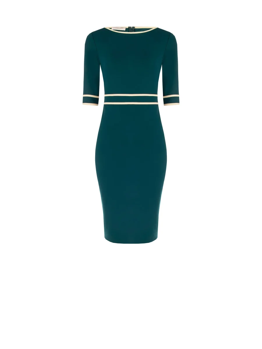 Tubino Verde con Piping – Image 6