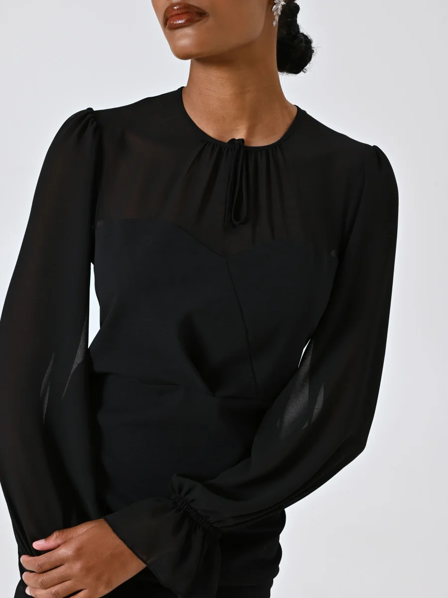 Tubino profili Bustier con Arricciature – Image 2