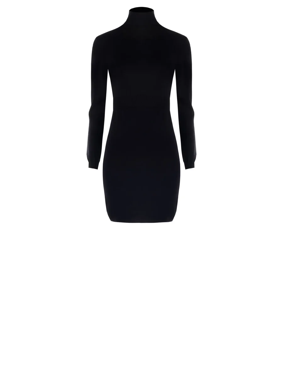 Tubino in maglia nero dolcevita – Image 6