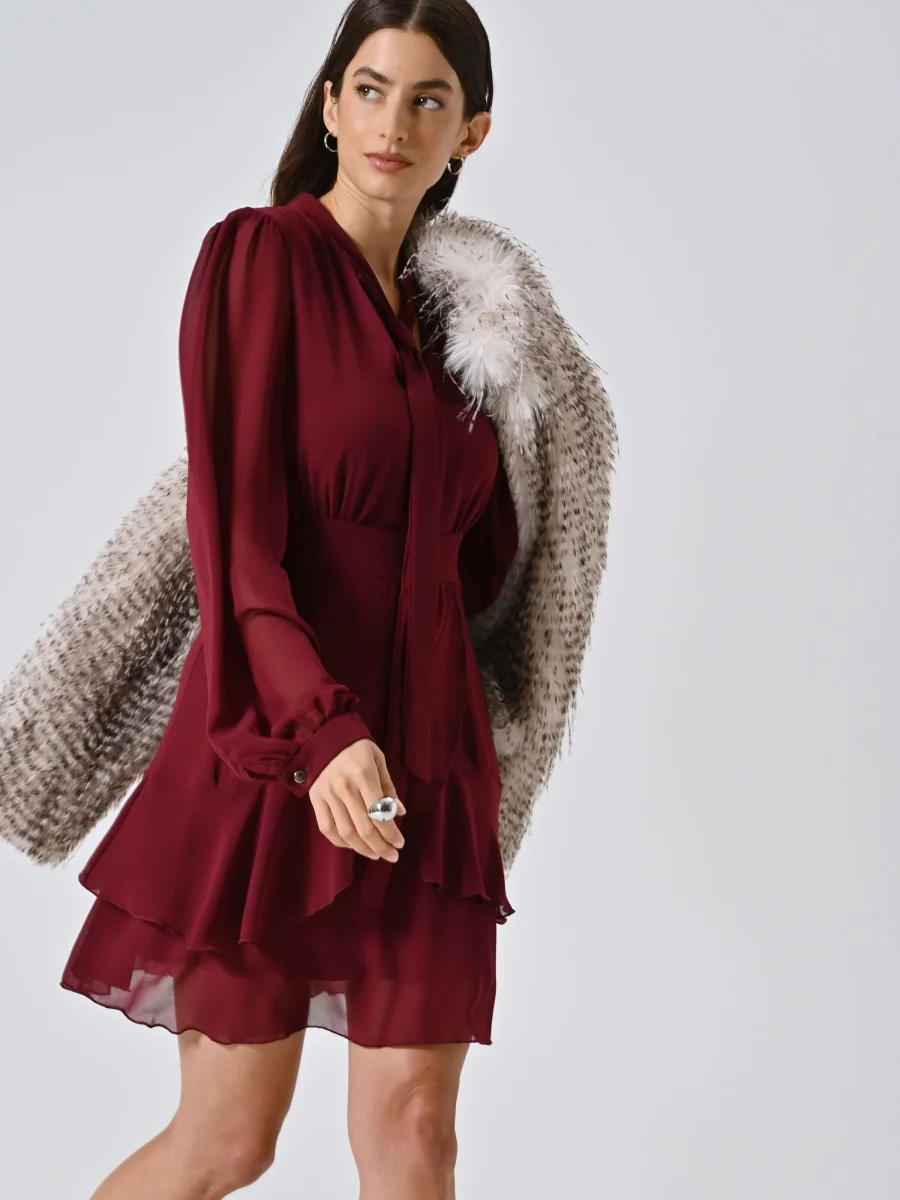 Abito Balzine con Fiocco Bordeaux – Image 6