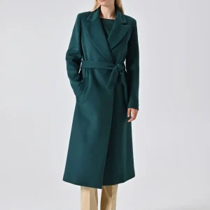 Cappotto Vestaglia Midi Verde