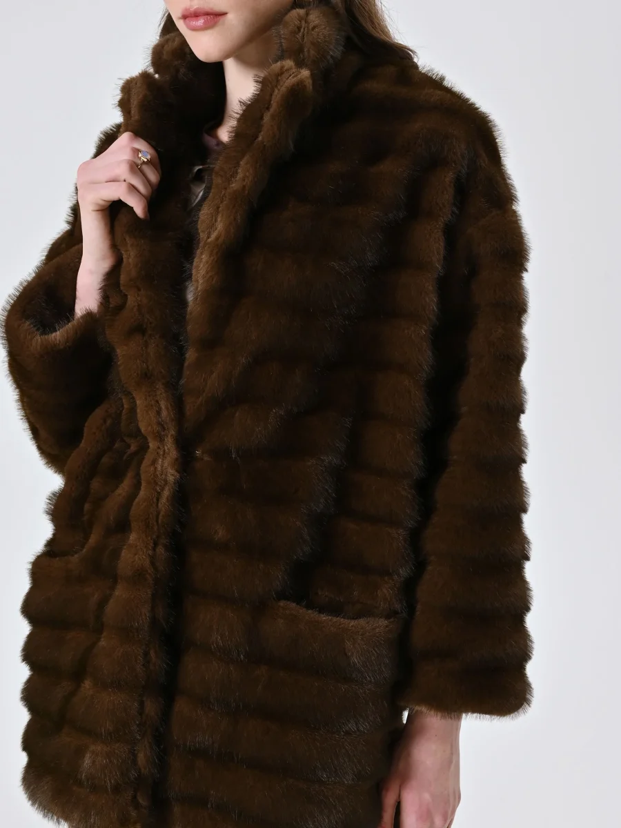 Capotto effetto Pelliccia