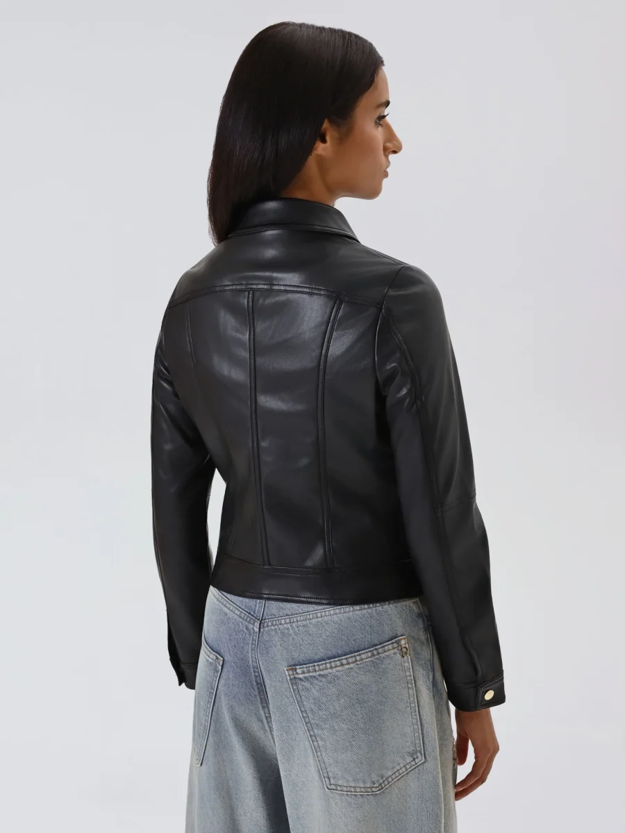 Giubbino Simil Pelle Nero – Image 3