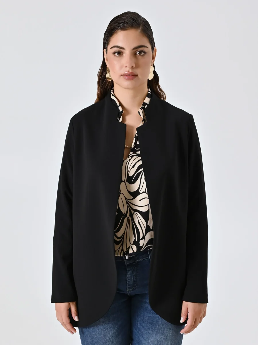 Giacca Curvy Nera Aperta – Image 3