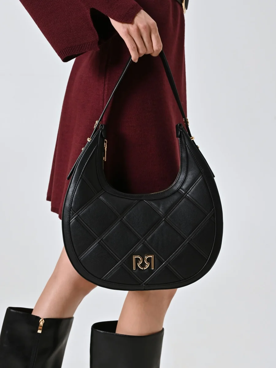 Borsa Hobo Trapuntata con Logo RR – Image 5