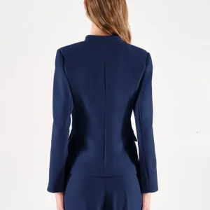 Giacca blu con alamari dorati