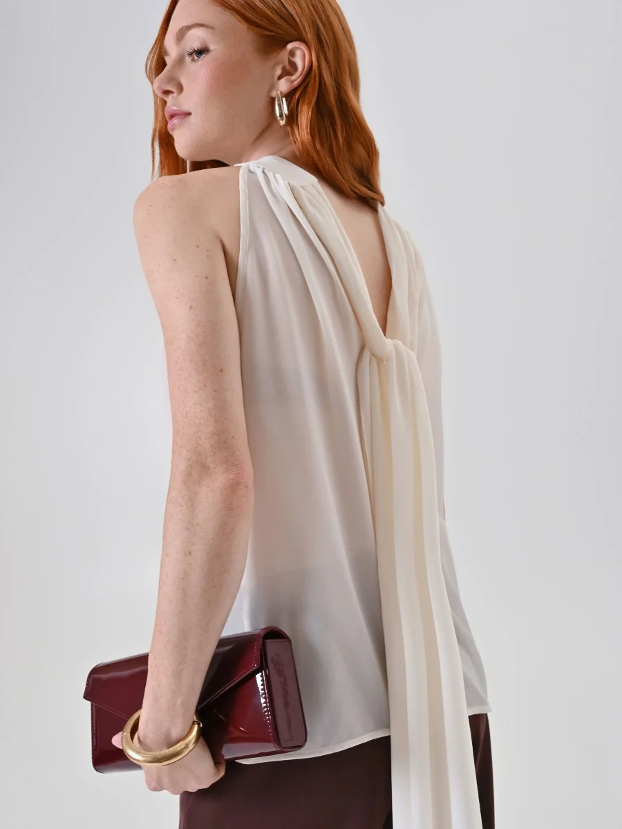 Top Bianco con Maxi Fiocco – Image 8