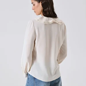 Blusa Bianca con Volants