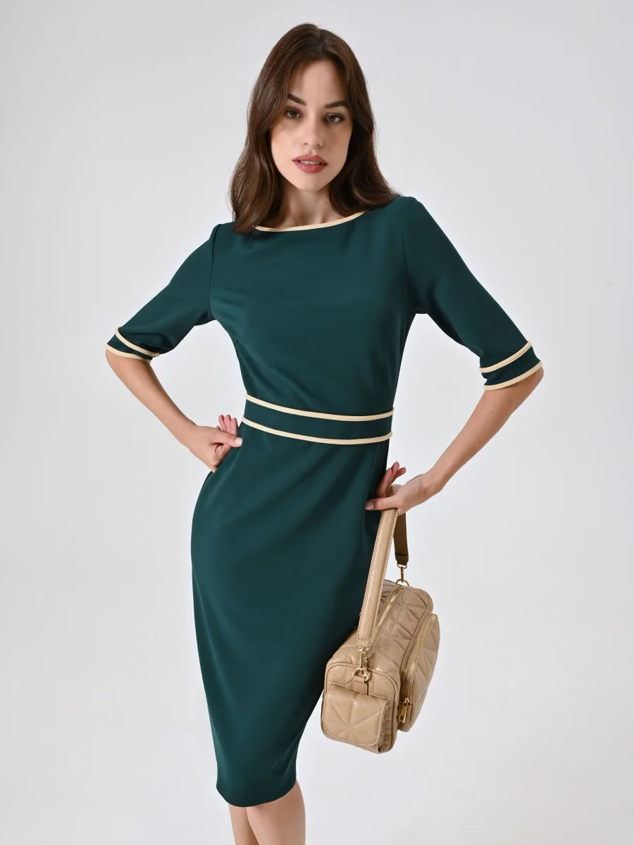 Tubino Verde con Piping – Image 7