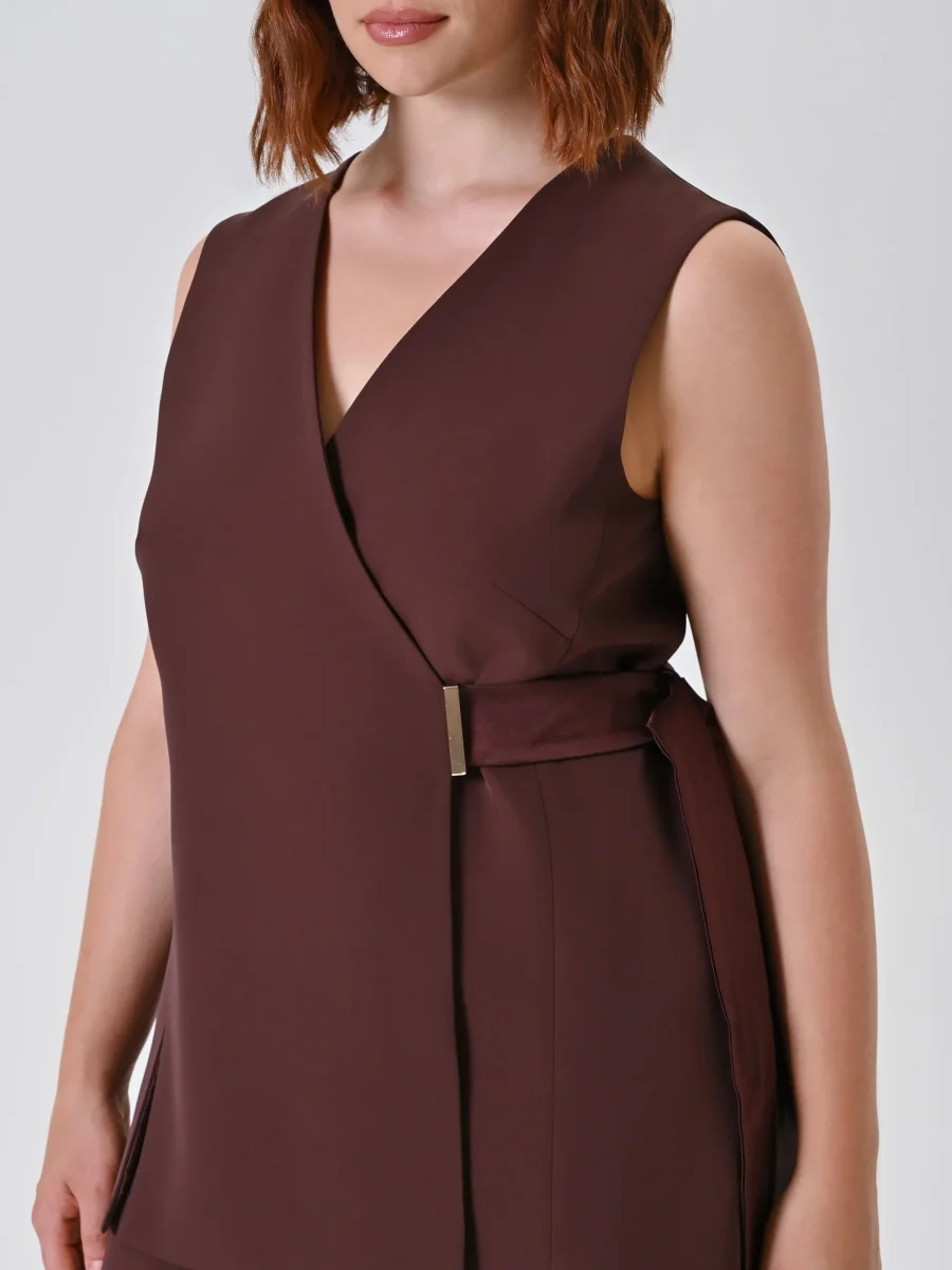 Gilet Curvy Marrone – Image 5