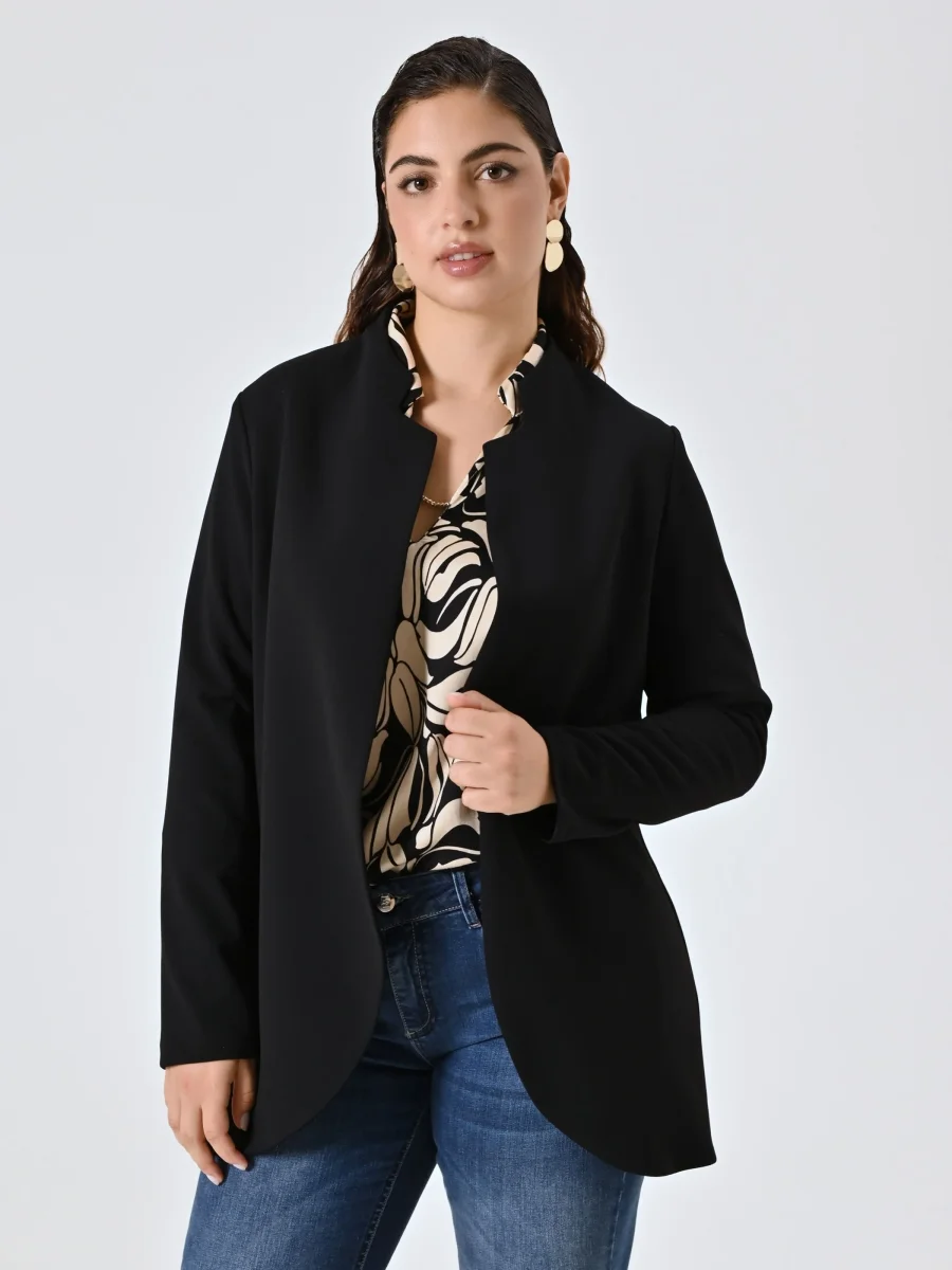 Giacca Curvy Nera Aperta – Image 5