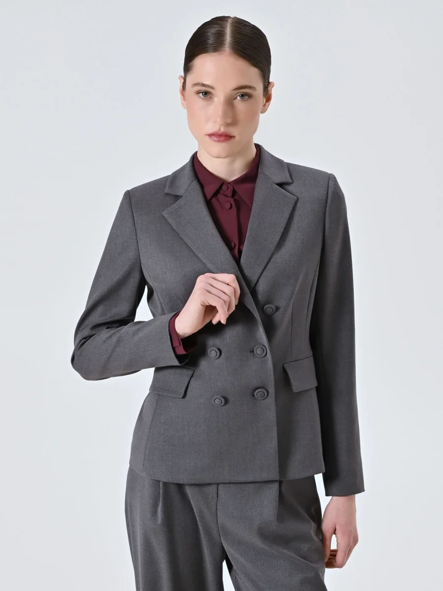 Giacca Doppiopetto Grigia – Image 4
