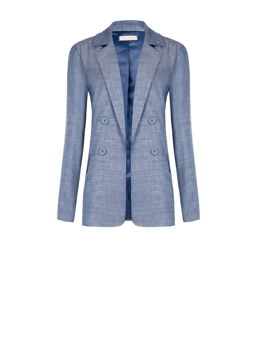 Giacca doppiopetto in chambray – Image 7
