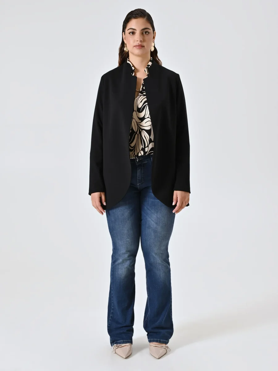Giacca Curvy Nera Aperta – Image 6
